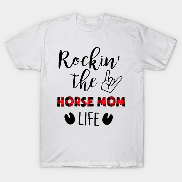 Rockin' The Horse Mom Life T-Shirt by gotravele store